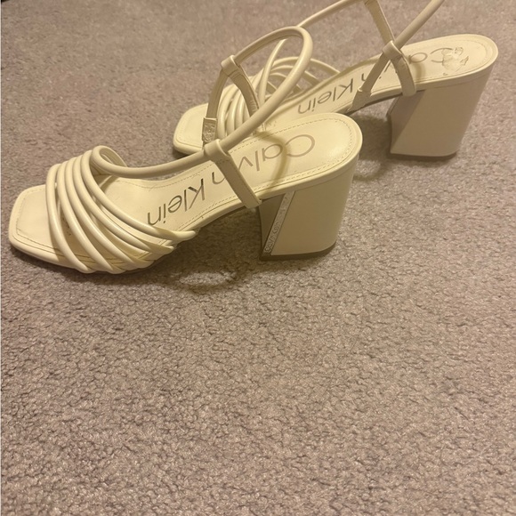 Calvin Klein Beige Strappy Heels - Picture 5 of 5